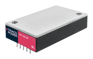 TEP 100-3615UIR - Isolated Through Hole DC/DC Converter, Railway, 12:1, 100 W, 1 Output, 24 V, 4.2 A - TRACO POWER