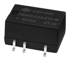 PDSE2-S12-S15-M - Isolated Surface Mount DC/DC Converter, ITE, 1:1, 2 W, 1 Output, 15 V, 133 mA - CUI
