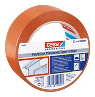 04843-00000-16 - Protective Tape, PVC (Polyvinyl Chloride) Film, Orange, 33 m x 50 mm - TESA
