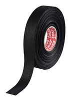51006-00000-00 - Electrical Insulation Tape, PET ( Polyester) Cloth, Black, 25 m x 19 mm - TESA