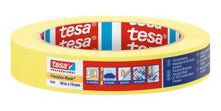 04334-00004-00 - Masking Tape, Paper, Yellow, 50 m x 50 mm - TESA