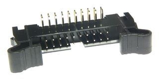MP008669 - Pin Header, Wire-to-Board, 2 mm, 2 Rows, 20 Contacts, Through Hole Right Angle, MCP 2MM RA - MULTICOMP PRO