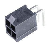 46991-4004 - Pin Header, Power, Wire-to-Board, 4.2 mm, 2 Rows, 4 Contacts, Through Hole Right Angle - MOLEX