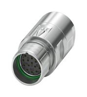 1629109 - Sensor Connector, M23 PRO Series, M23, Female, 17 Positions, Crimp Socket - Contacts Not Supplied - PHOENIX CONTACT