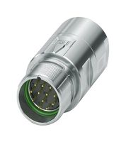 1629112 - Sensor Connector, M23 PRO Series, M23, Male, 12 Positions, Crimp Pin - Contacts Not Supplied - PHOENIX CONTACT