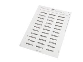MP005845 - Label, Tag, 22 mm, 55 mm, Polyester, White - MULTICOMP PRO