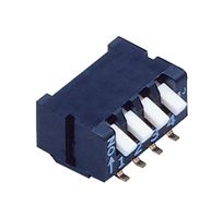 CFP-0402TB - DIP / SIP Switch, 4 Circuits, Piano Key, Surface Mount, 4PST-NO, 6 V, 100 mA - NIDEC COPAL ELECTRONICS