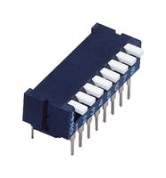 CFP-0802MC - DIP / SIP Switch, 8 Circuits, Piano Key, Through Hole, 8PST-NO, 6 V, 100 mA - NIDEC COPAL ELECTRONICS