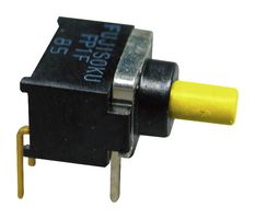 FP2F-4M-Z - Pushbutton Switch, FP Series, DPDT, On-(On), Plunger, Yellow - NIDEC COPAL ELECTRONICS