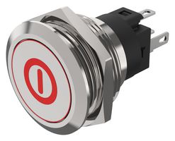 82-6151.1A14.B001 - Vandal Resistant Switch, 82 Series, 22 mm, SPDT, Momentary, Round - EAO