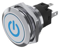 82-6151.1A24.B002 - Vandal Resistant Switch, 82 Series, 22 mm, SPDT, Momentary, Round - EAO