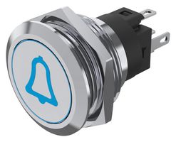 82-6151.1A24.B005 - Vandal Resistant Switch, 82 Series, 22 mm, SPDT, Momentary, Round - EAO