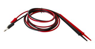 110012 - Patch Cord, Banana to Test Probe, 2 Leads, Black and Red, 18 AWG - MUELLER ELECTRIC