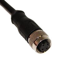 BU-21349300405010 - Sensor Cable, A Coding, M12 Receptacle, Free End, 4 Positions, 1 m, 3.3 ft - MUELLER ELECTRIC