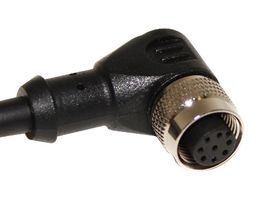 BU-22731031 - Sensor Cable, A Coding, 90° M12 Receptacle, Free End, 8 Positions, 1.5 m, 4.92 ft - MUELLER ELECTRIC