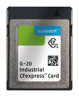 SFCE120GW1EB4TO-I-5E-111-STD - Flash Memory Card, Type B, 3D TLC, CFexpress, 120 GB, G-20 Series - SWISSBIT