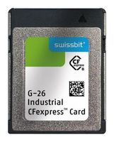 SFCE160GW1EB4WD-I-6F-11P-STD - Flash Memory Card, Type B, 3D pSLC, CFexpress, 160 GB, G-26 Series - SWISSBIT