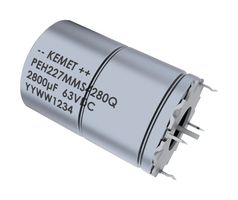 PEH227HKL4320ME4 - Electrolytic Capacitor, 3200 µF, 25 V, ± 20%, Radial Leaded, 1500 hours @ 150°C, Polar - KEMET