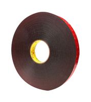 5925, BLACK, 33M X 12MM - Foam Tape, Double Sided, Black, 33 m x 12 mm - 3M