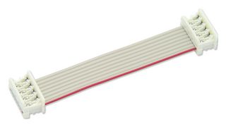MP009136 - Ribbon Cable, IDC Receptacle to IDC Receptacle, 8 Ways, 9.8 ", 250 mm, 1.27 mm - MULTICOMP PRO