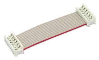 MP009149 - Ribbon Cable, IDC Receptacle to IDC Receptacle, 12 Ways, 11.8 ", 300 mm, 1.27 mm - MULTICOMP PRO