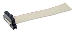 MP009173 - Ribbon Cable, IDC Receptacle to Free End, 16 Ways, 11.8 ", 300 mm, 1.27 mm - MULTICOMP PRO
