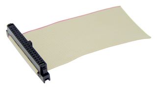 MP009191 - Ribbon Cable, IDC Receptacle to Free End, 40 Ways, 11.8 ", 300 mm, 1.27 mm - MULTICOMP PRO
