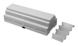 CNMB/12/KIT - Plastic Enclosure, DIN Rail, Polycarbonate, 58 mm, 90 mm, 212.1 mm, IP20 - CAMDENBOSS