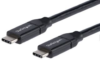 USB2C5C50CM - USB Cable, Type C Plug to Type C Plug, 0.5 m, 19.7 ", USB 2.0, Black - STARTECH