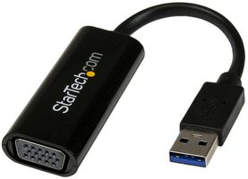 USB32VGAES - Adapter, USB 3.0 to VGA, Black, 1920x1200, - STARTECH