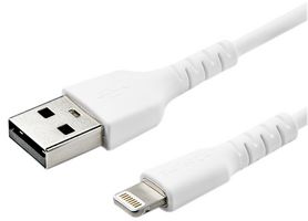 RUSBLTMM2M - USB Cable, Type A Plug to Lightning Plug, 2 m, 6.6 ft, USB 2.0, White - STARTECH