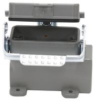 MP009374 - Heavy Duty Connector, Base, Bulkhead Mount, Side Entry, Aluminium Body, 1 Lever, 10A - MULTICOMP PRO