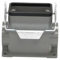 MP009387 - Heavy Duty Connector, Base, Bulkhead Mount, Side Entry, Aluminium Body, 1 Lever, 10B - MULTICOMP PRO