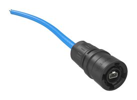 MSPEC6P2A5010 - Ethernet Cable, SPE Plug to Free End, 500 mm, 19.7 " - AMPHENOL COMMUNICATIONS SOLUTIONS