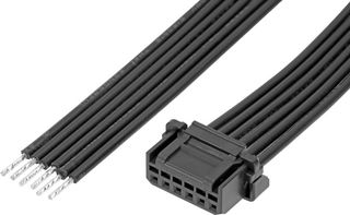 219653-1063 - Cable Assembly, Micro-One 2.0 Receptacle to Free End, 6 Ways, 2 mm, 1 Row, 300 mm, 11.8 " - MOLEX