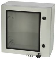 ARCA 303021W NO MP - Plastic Enclosure, 2-Point Lock, Cover w/Window, Multipurpose, Polycarbonate, 300 mm, 300 mm - FIBOX