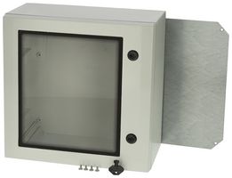 ARCA 404021W - Plastic Enclosure, 2-Point Lock, Cover w/Window, Multipurpose, Polycarbonate, 400 mm, 400 mm - FIBOX