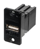 KCUAA2BPM - USB Adapter, USB Type A Receptacle, USB Type A Receptacle, USB 2.0 - TUK