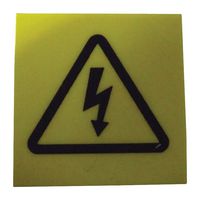 MP009753 - Label, Self Adhesive, 19 mm, 19 mm, Vinyl, Warning Flash - MULTICOMP PRO