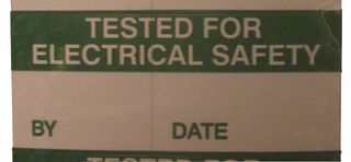MP009761 - Label, Write-On, Vinyl Cloth, Tested For Electrical Safety (By, Date) - MULTICOMP PRO