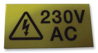 MP009762 - Label, Self Adhesive, 38 mm, 19 mm, Vinyl, 230VAC - MULTICOMP PRO