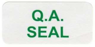 MP009774 - Label, Tamperproof, 13 mm, 37 mm, Vinyl, QA Seal - MULTICOMP PRO