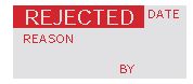 MP009776 - Label, Write-On, Vinyl Cloth, Rejected (Date, Reason, By) - MULTICOMP PRO
