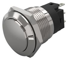 82-5561.2000 - Vandal Resistant Switch, 82 Series, 19 mm, SPDT, Maintained, Round Raised Flat Flush, Natural - EAO