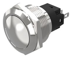 82-6571.2000 - Vandal Resistant Switch, 82 Series, 22 mm, SPDT, Maintained, Round Convex Flush, Natural - EAO