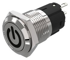 82-4151.1000.B002 - Vandal Resistant Switch, Standby, 82 Series, 16 mm, SPDT, Momentary, Round Flat Flush, Natural - EAO