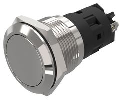 82-5152.2000 - Vandal Resistant Switch, 82 Series, 19 mm, SPDT, Maintained, Round Flat Flush, Natural - EAO