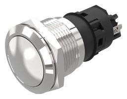 82-5172.1000 - Vandal Resistant Switch, 82 Series, 19 mm, SPDT, Momentary, Round Convex Flush, Natural - EAO
