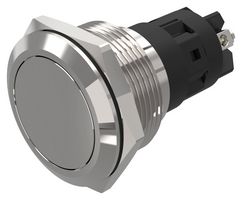 82-6152.2000 - Vandal Resistant Switch, 82 Series, 22 mm, SPDT, Maintained, Round Flat Flush, Natural - EAO