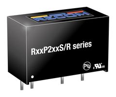 R12P215S/R8 - Isolated Through Hole DC/DC Converter, ITE, Laboratory & Medical, 2 W, 1 Output, 15 V, 133 mA - RECOM POWER
